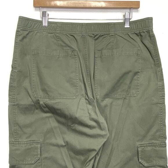 Abercrombie & Fitch Olive Green Cargo Pants Womens 14 Utility Straight Leg Y2K - Picture 5 of 6